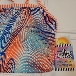 Dolfin Uglies Printed V-2 Back One-Piece Suit~NWT